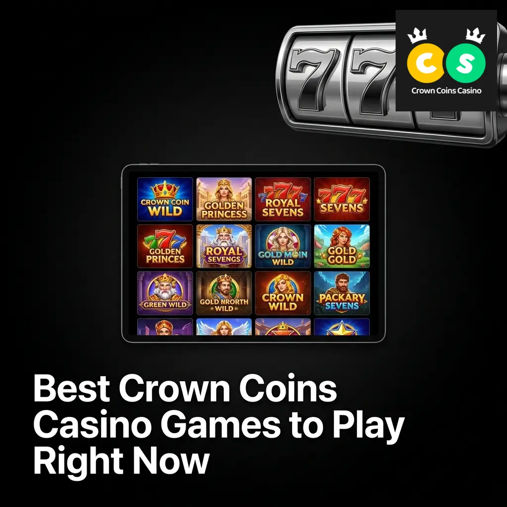Popular Crown Coins Casino slot games on screen