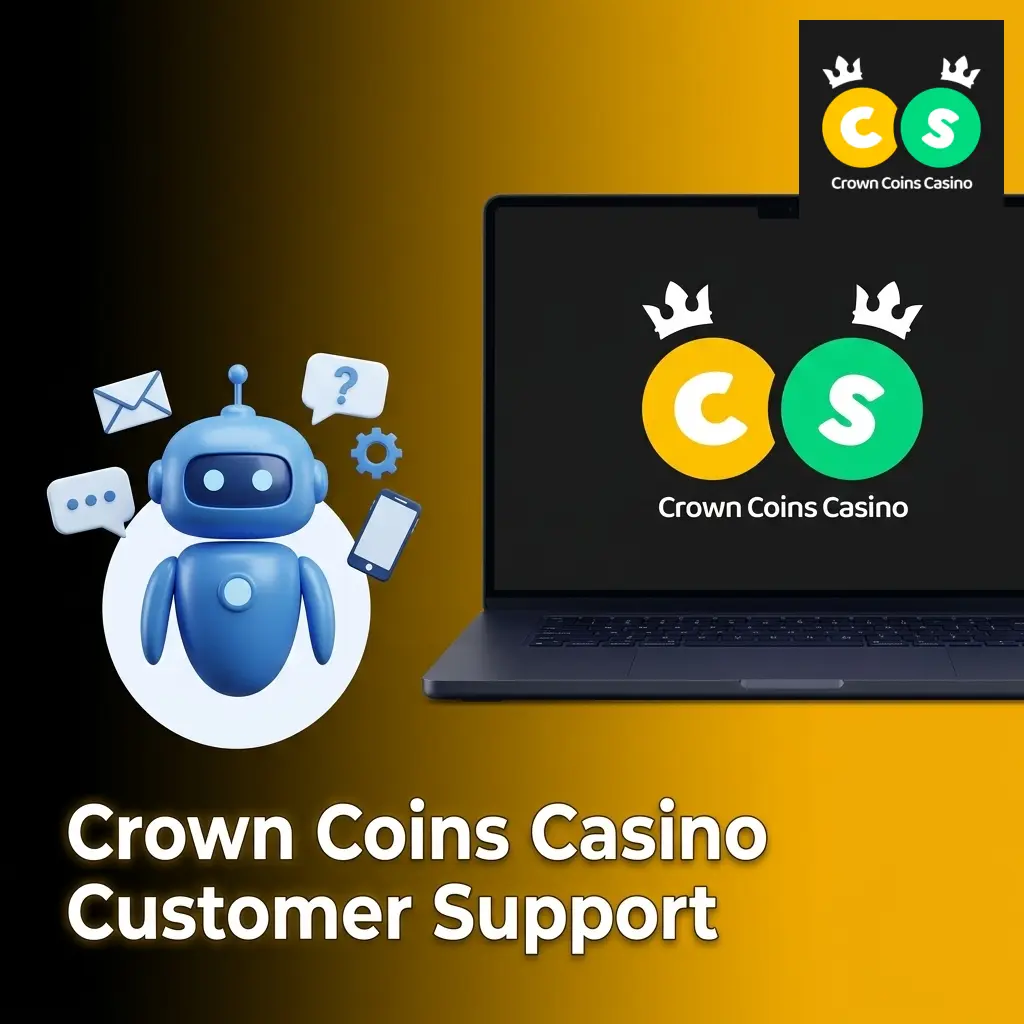 Crown Coins Casino 24/7 customer support options including live chat, email, and help center for US players