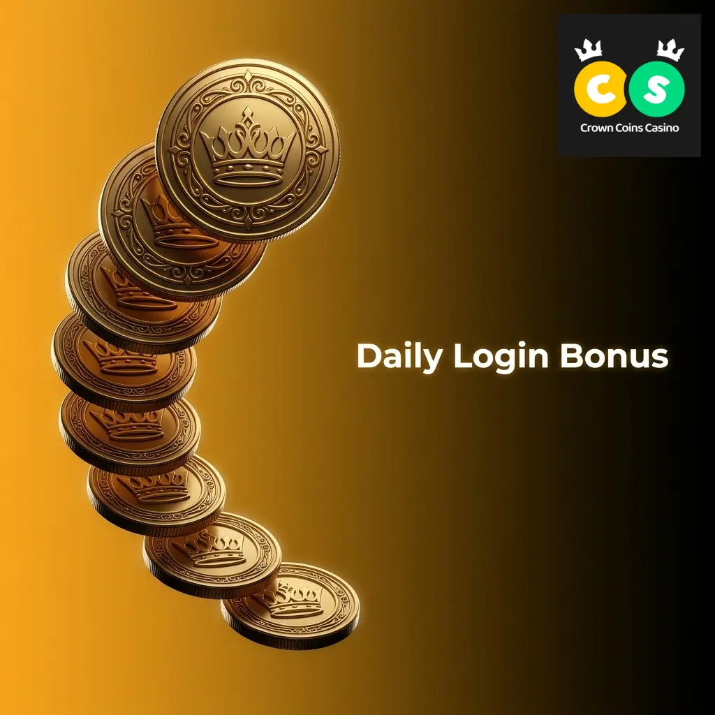 Crown Coins Casino daily login bonus streak rewards