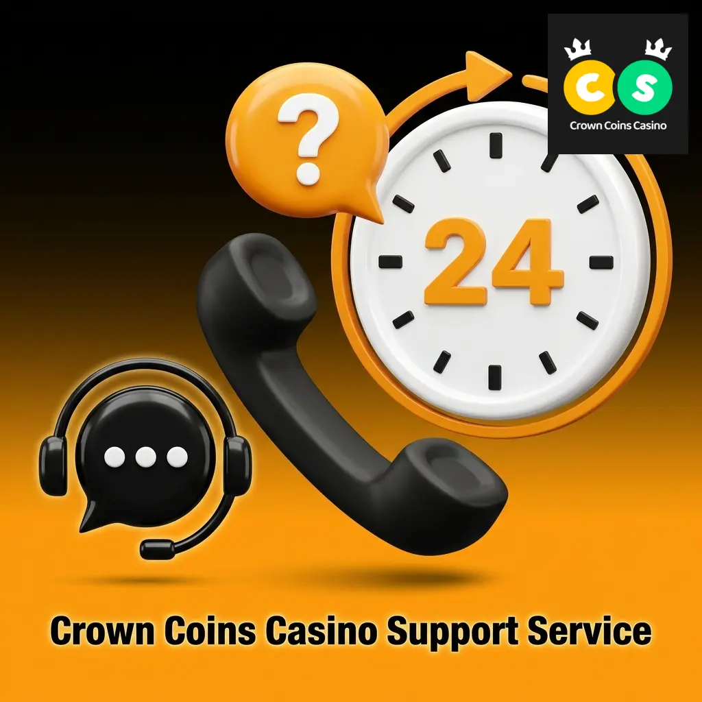 Crown Coins Casino customer support team assisting players