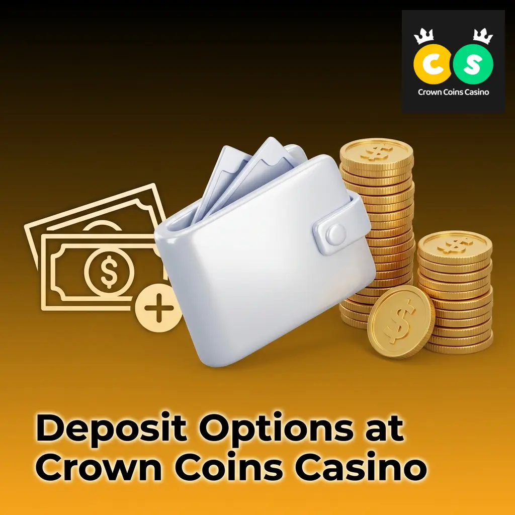 Deposit payment methods at Crown Coins Casino