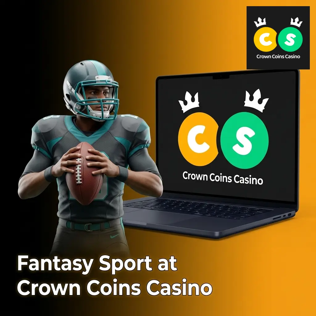Fantasy sport team manager assembling a virtual roster on Crown Coins Casino