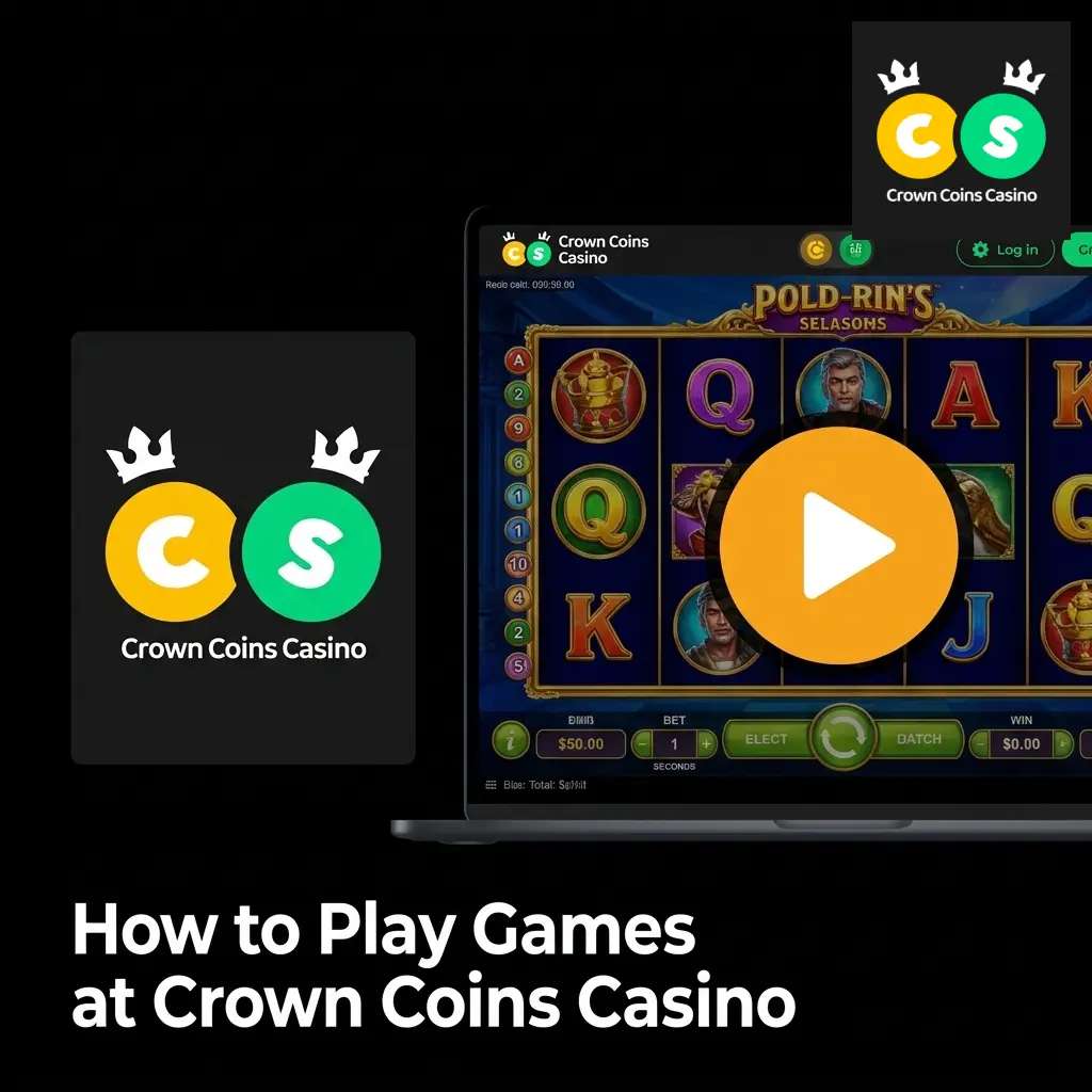 Crown Coins Casino game lobby and gameplay options