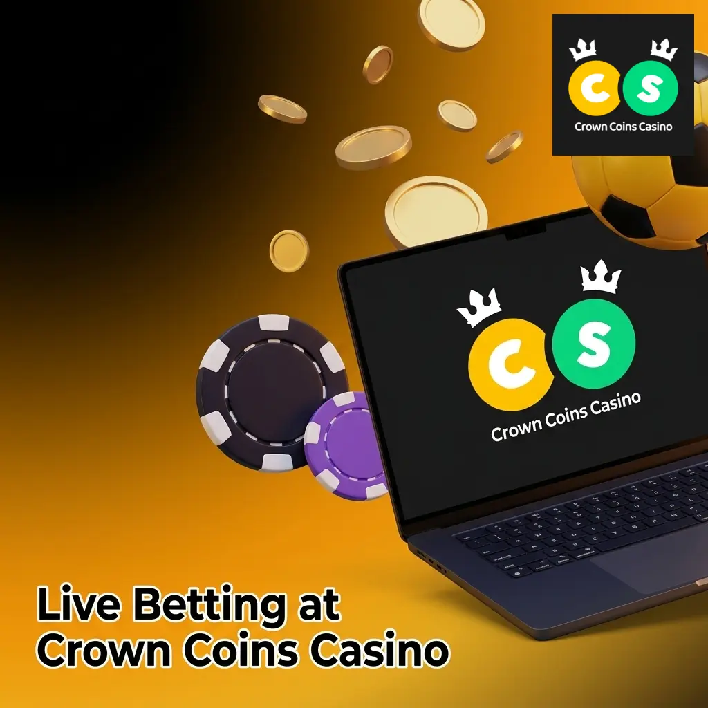 Crown Coins Casino live betting interface showing real-time odds, match tracker, and live score updates for NFL, NBA, and soccer events