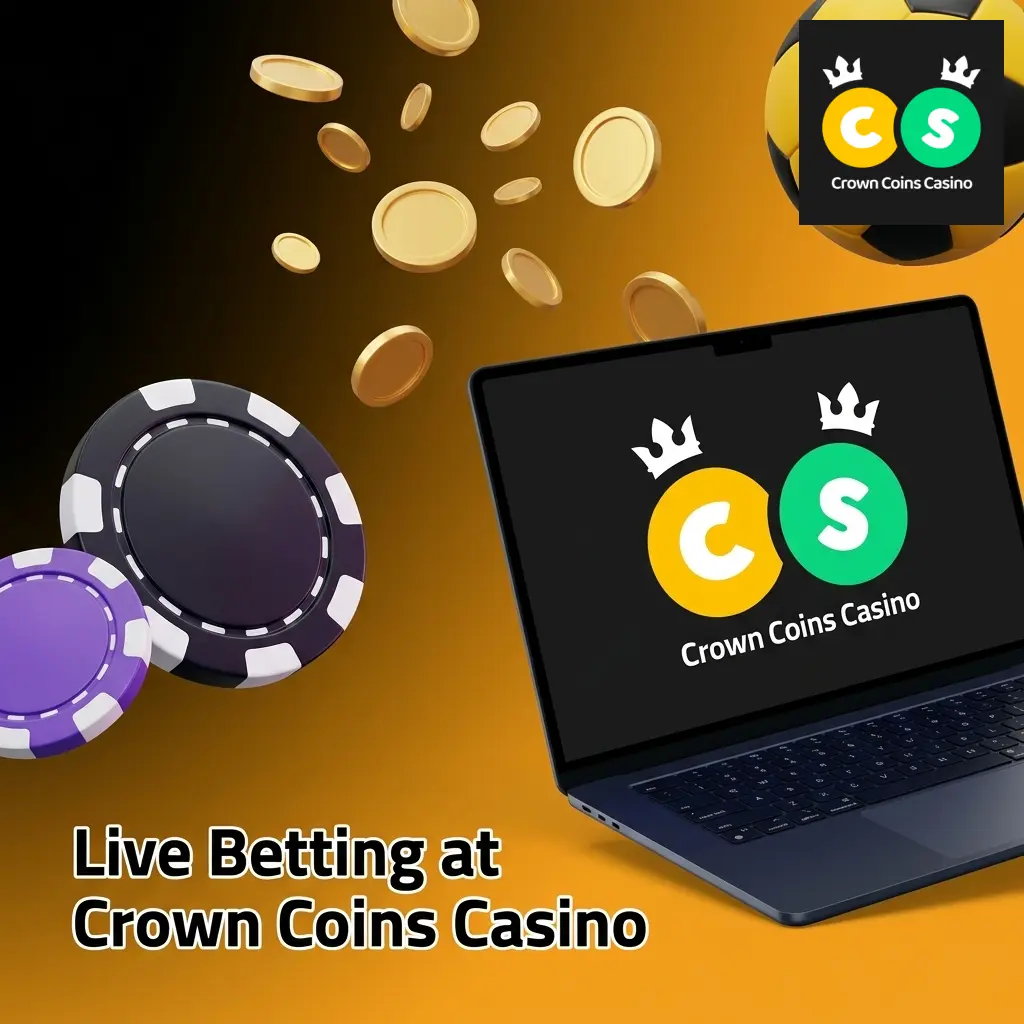 Live betting dashboard at Crown Coins Casino showing real-time odds and match tracker