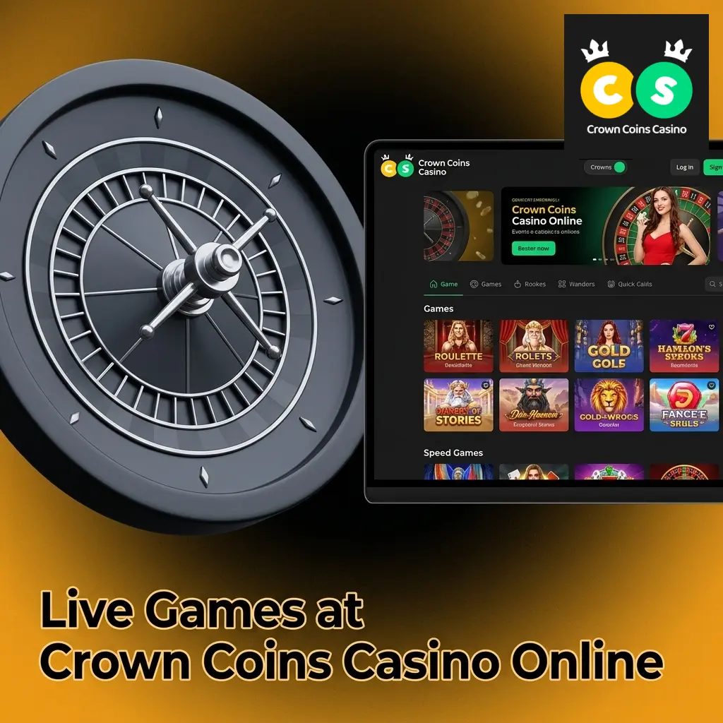 Live dealer table games at Crown Coins Casino