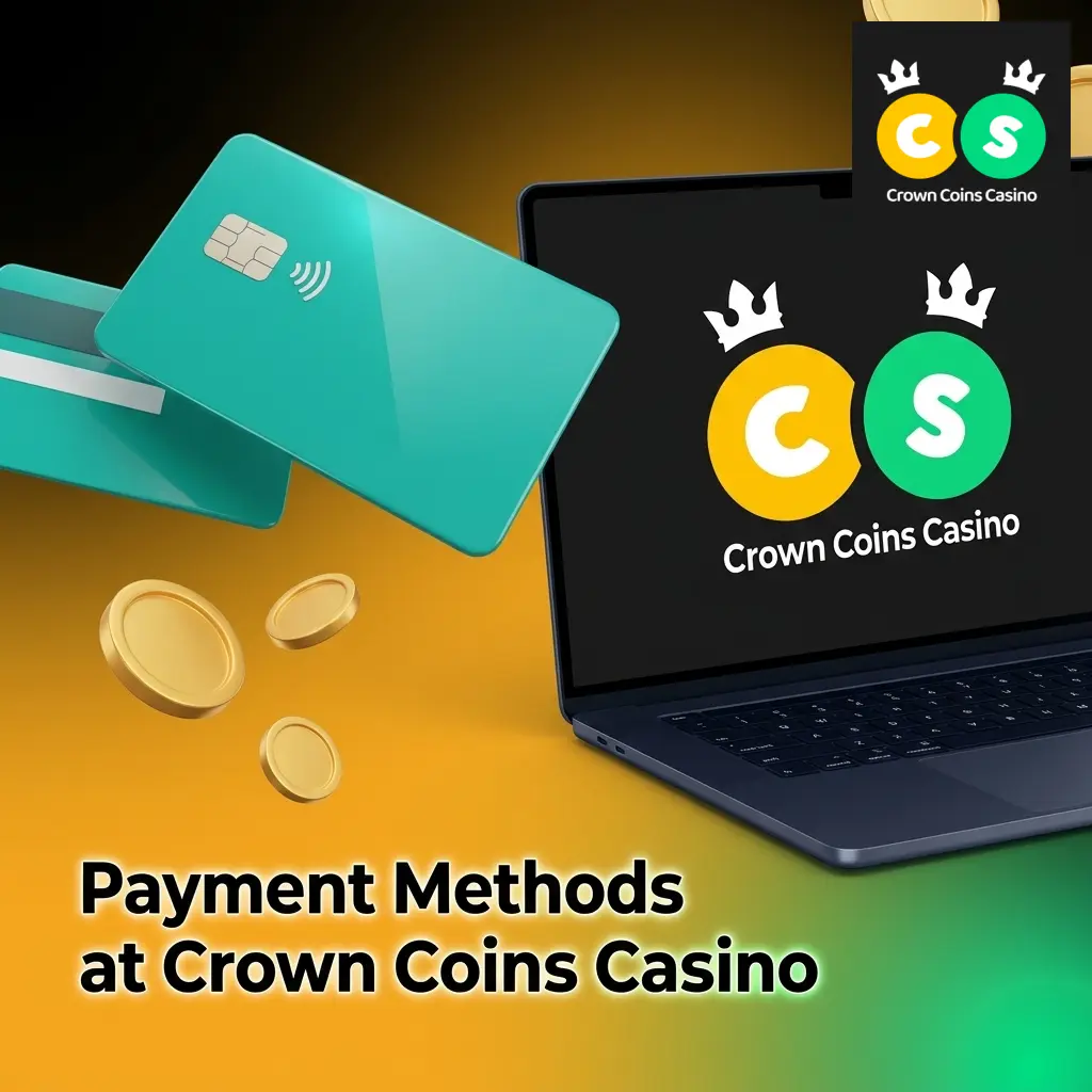 Payment methods accepted at Crown Coins Casino including Visa, Mastercard, American Express, Discover, and Skrill