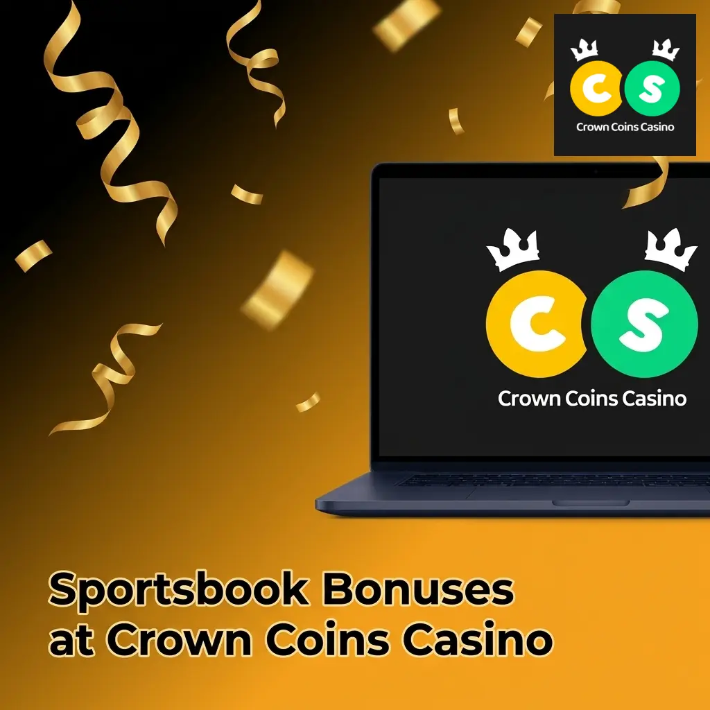 Crown Coins Casino sportsbook bonuses showing 100K Crown Coins and 2 Sweeps Coins welcome offer for sports betting