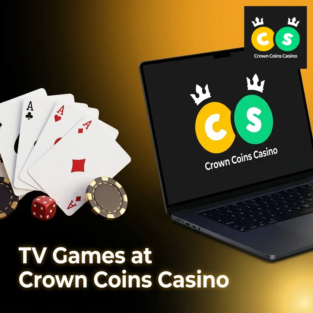 TV Games at Crown Coins Casino including Keno, Lucky Six, Wheel of Fortune, and more with 24/7 broadcast-format draws