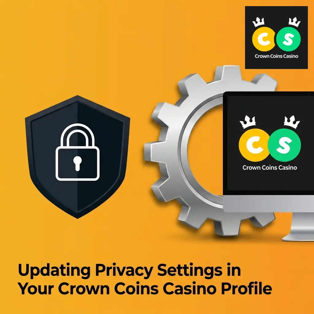 Crown Coins Casino profile privacy and security settings screen